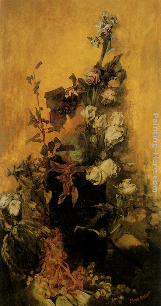 Stilleben mit Rosen painting - Hans Makart Stilleben mit Rosen art painting